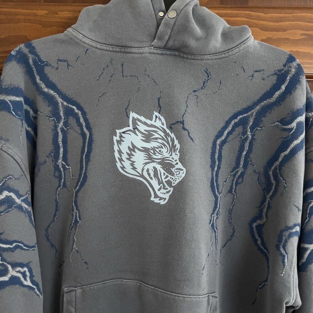 Darc Sport Wolves Club "Until Valhalla" Lightning Hoodie Men's M #280-1000